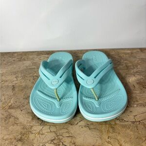 Crocs Crocband Blue Flip Flops Size 11